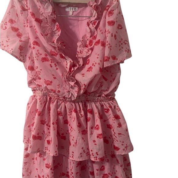 TCEC PINK FLORAL DRESS SIZE MEDIUM RARE - Picture 15 of 16